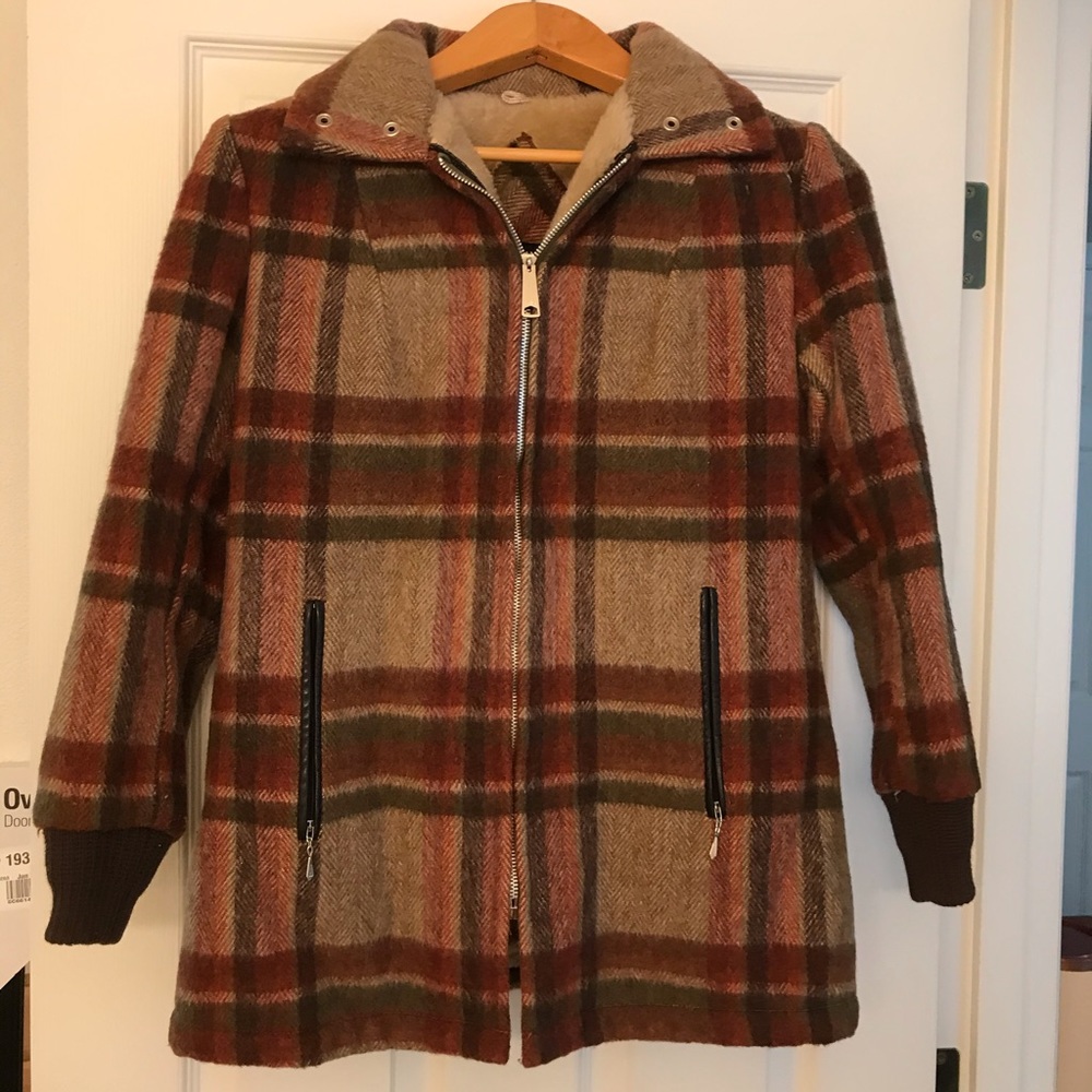 Vintage Plaid Coat